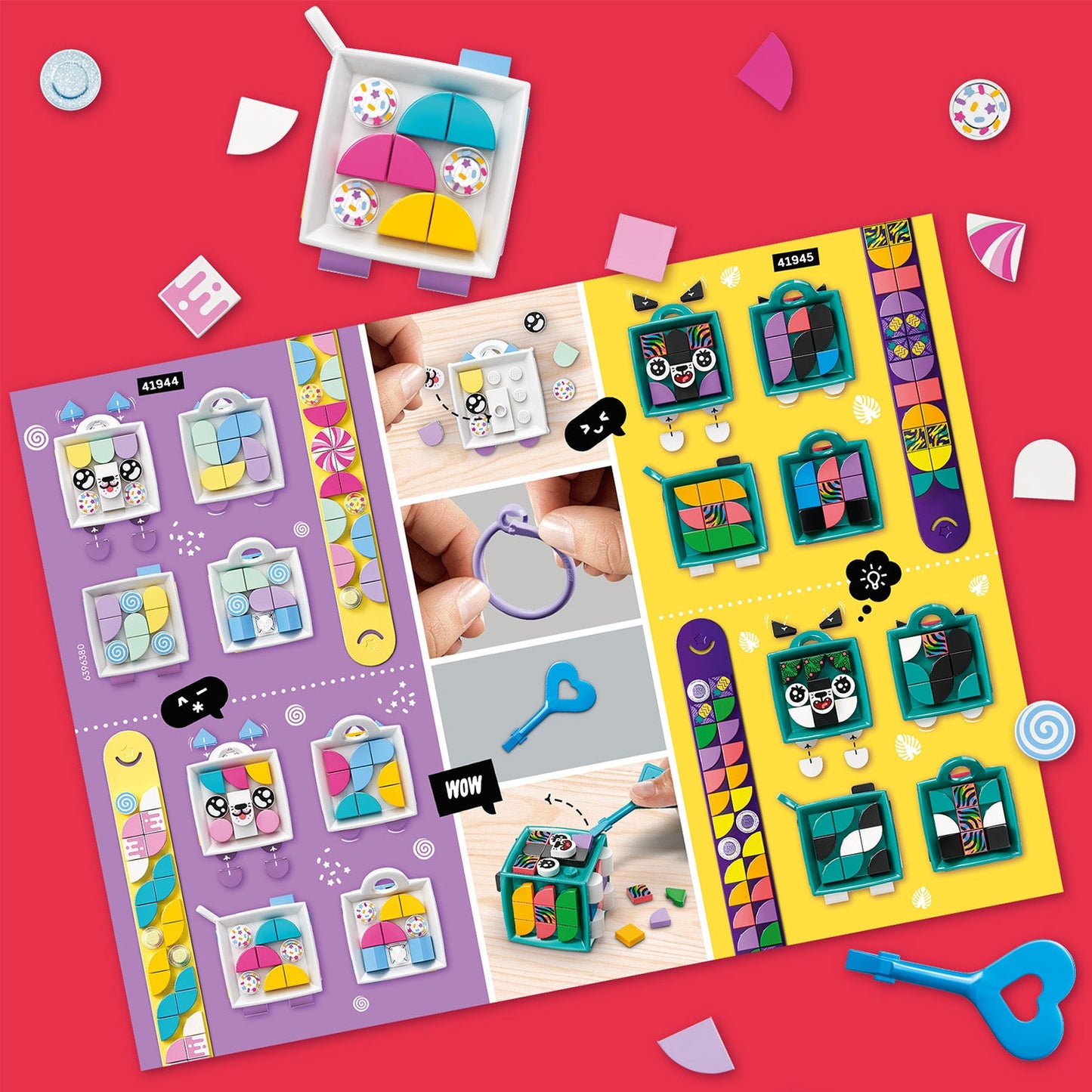 LEGO® DOTS™ Candy Kitty Bracelet & Bag Tag - Bộ Lắp Ráp Vòng Đeo Tay Và Thẻ Treo Túi - LEGO 41944