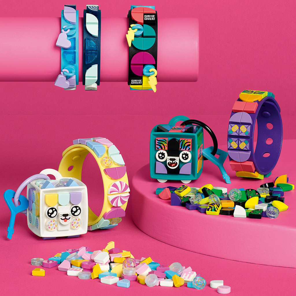 LEGO® DOTS™ Neon Tiger Bracelet & Bag Tag (41945) - Đồ Chơi Thủ Công Sáng Tạo LEGO LEGO - ảnh 2 - Lego