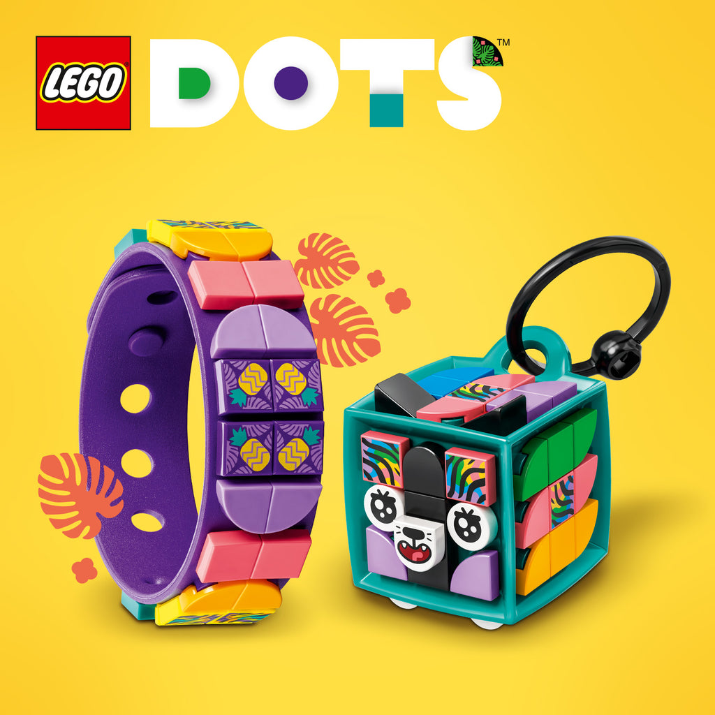 LEGO® DOTS™ Neon Tiger Bracelet & Bag Tag (41945) - Đồ Chơi Thủ Công Sáng Tạo LEGO LEGO - ảnh 6 - Lego