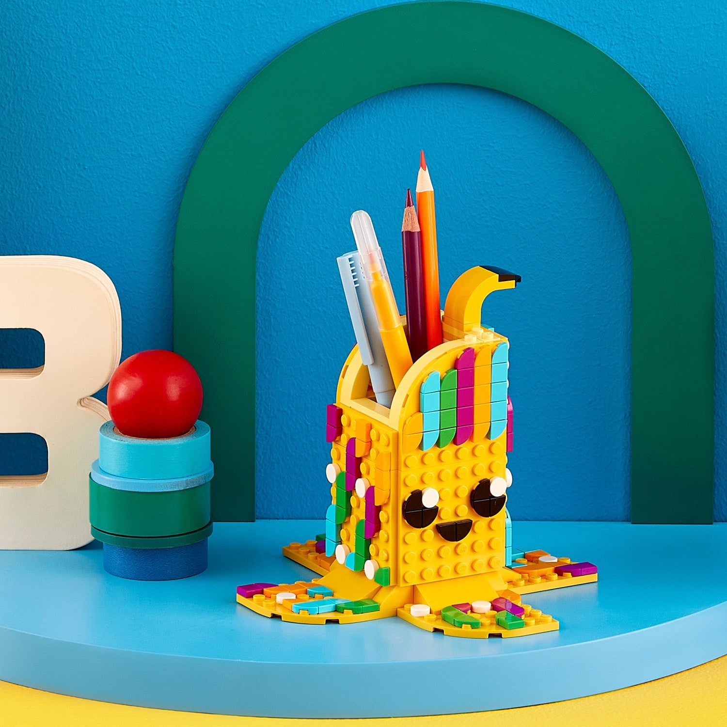 LEGO® DOTS™ Cute Banana Pen Holder - Khay Cắm Bút Hình Chuối Sáng Tạo - LEGO 41948 LEGO - ảnh 1 - Lego