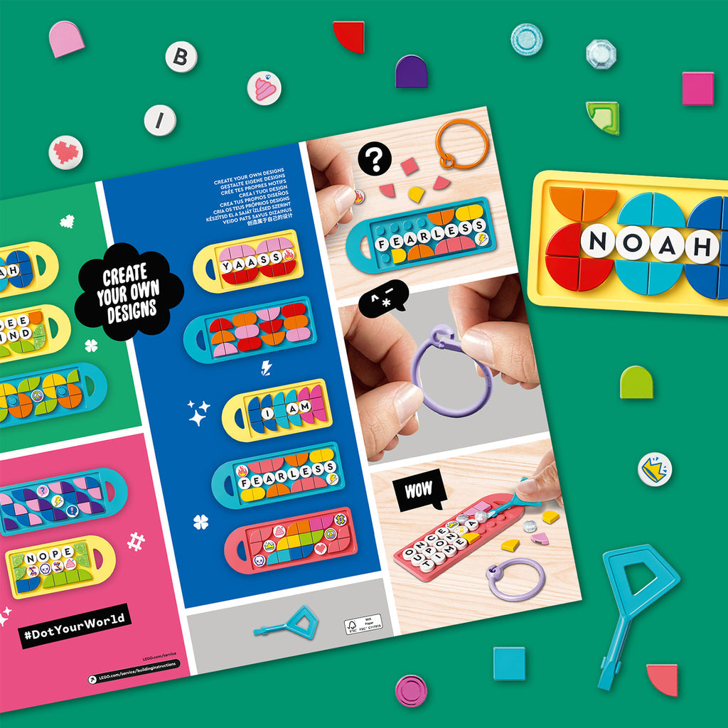 LEGO® DOTS™ Bag Tags Mega Pack – Messaging Bộ Đồ Chơi Thủ Công Sáng Tạo LEGO 41949 LEGO - ảnh 4 - Arts & Crafts