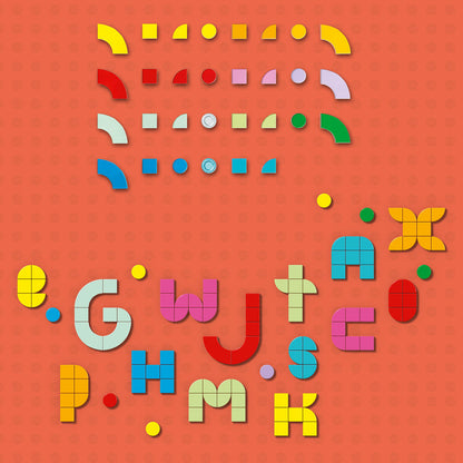 LEGO® DOTS™ Lots of DOTS – Lettering - Bộ Gạch Chữ Cái Sáng Tạo LEGO 41950 LEGO - ảnh 6 - Lego
