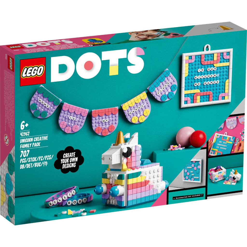 LEGO® DOTS™ Unicorn Creative Family Pack - Bộ Đồ Chơi Gia Đình Sáng Tạo Kỳ Lân LEGO 41962 - Hình ảnh sản phẩm