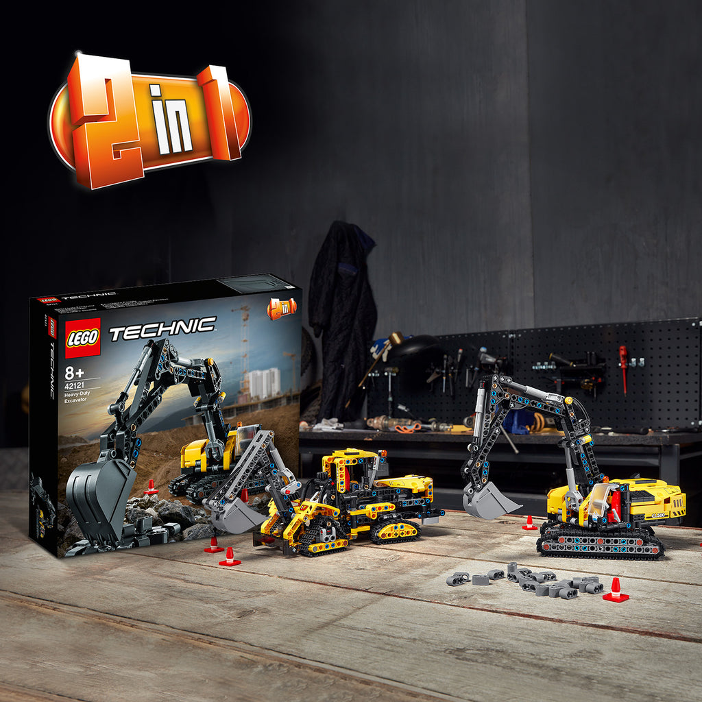 LEGO® Technic™ Heavy-Duty Excavator - Mô hình Xe Máy Xúc Hạng Nặng 2-trong-1 - LEGO 42121 LEGO - ảnh 4 - LEGO® Technic™