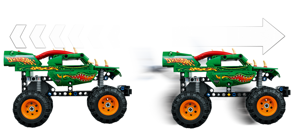 LEGO® Technic™ Monster Jam™ Dragon™ - Xe Tải Quái Vật Rồng 2 Trong 1 - LEGO 42149 LEGO - ảnh 1 - Đồ chơi lắp ráp