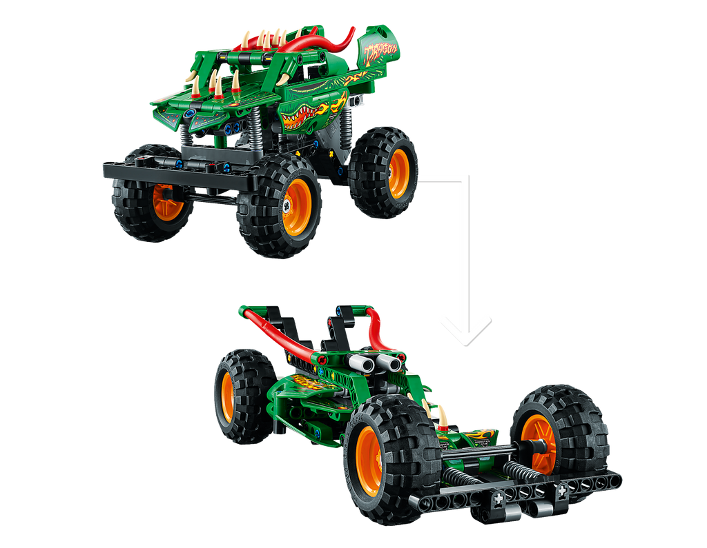 LEGO® Technic™ Monster Jam™ Dragon™ - Xe Tải Quái Vật Rồng 2 Trong 1 - LEGO 42149 LEGO - ảnh 2 - Đồ chơi lắp ráp
