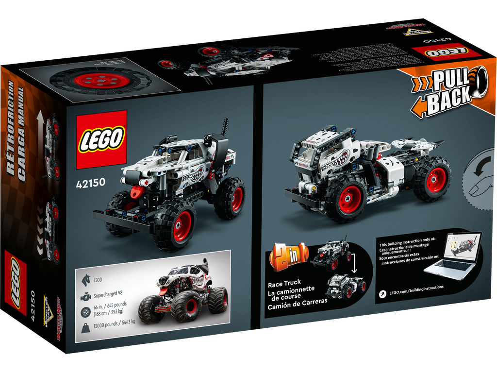 LEGO® Technic™ Monster Jam Monster Mutt™ Dalmatian - Đồ Chơi Lắp Ráp Xe Tải Quái Vật 2 Trong 1 - LEGO 42150 - Hình ảnh bổ sung 6