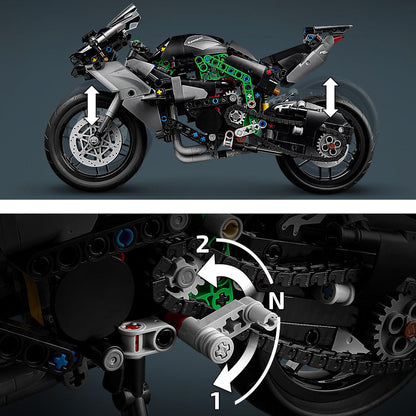 LEGO® Technic™ Kawasaki Ninja H2R Motorcycle - Mô hình lắp ráp siêu mô tô kỹ thuật - LEGO 42170 - Hình ảnh bổ sung 6
