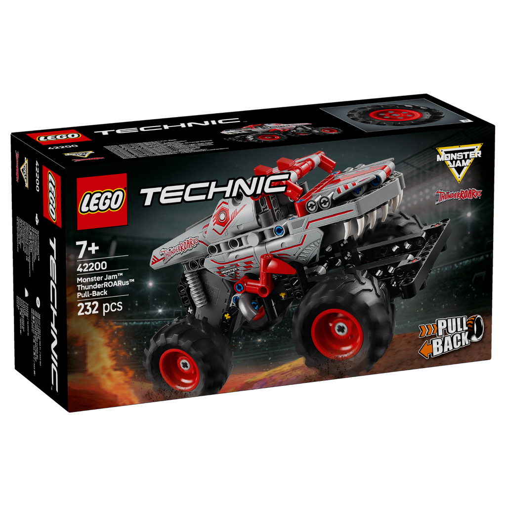 LEGO® Technic™ Monster Jam™ ThunderROARus™ Pull-Back - Xe Tải Quái Vật Kéo Lùi Khủng Long - LEGO 42200 - Hình ảnh sản phẩm
