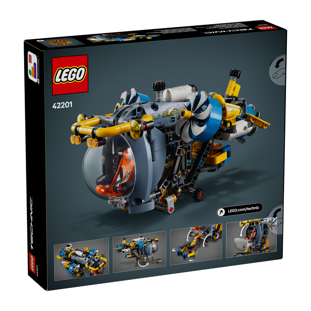 LEGO® Technic™ Deep-Sea Research Submarine - Tàu Ngầm Nghiên Cứu Biển Sâu - LEGO 42201 LEGO - ảnh 4 - Building Sets