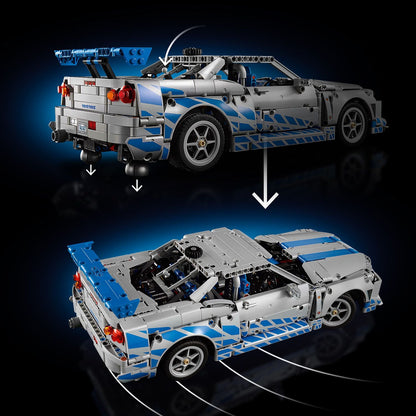 LEGO® Technic 2 Fast 2 Furious Nissan Skyline GT-R (R34) Car - Bộ Mô Hình Xe Đua - LEGO 42210 LEGO - ảnh 4 - LEGO Technic