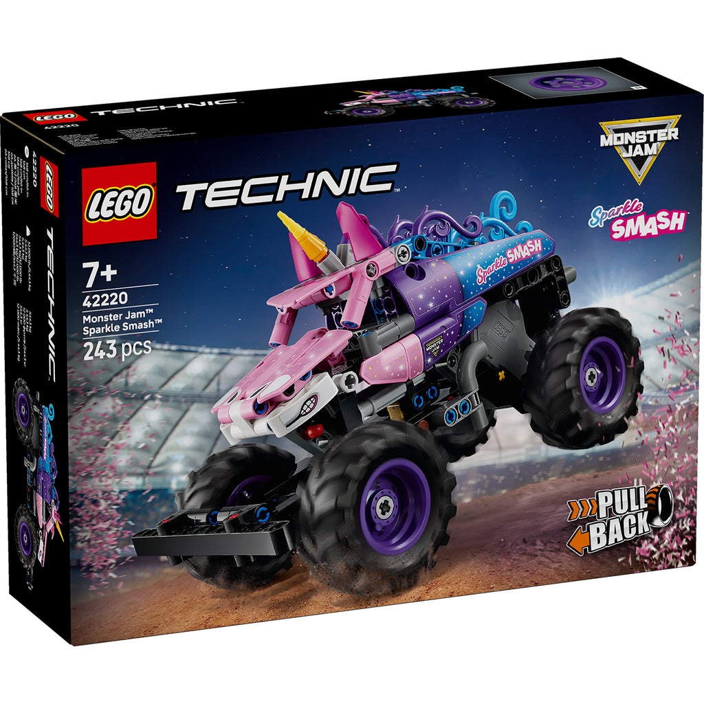 LEGO® Technic Monster Jam™ Sparkle Smash™ Pull-Back Đồ Chơi Lắp Ráp Xe Tải Kéo Lùi 42220 - Hình ảnh sản phẩm