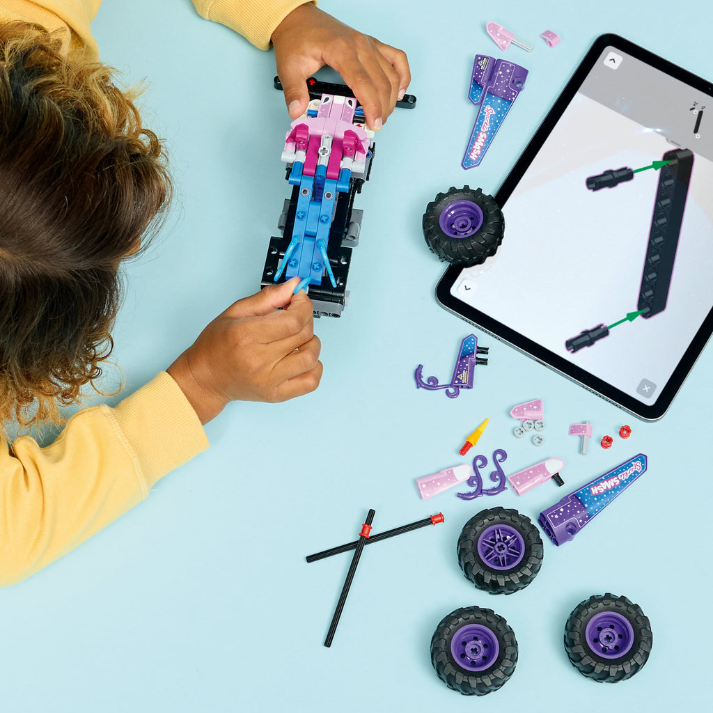 LEGO® Technic Monster Jam™ Sparkle Smash™ Pull-Back Đồ Chơi Lắp Ráp Xe Tải Kéo Lùi 42220 - Hình ảnh bổ sung 4
