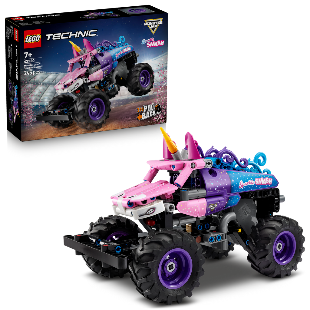 LEGO® Technic Monster Jam™ Sparkle Smash™ Pull-Back Đồ Chơi Lắp Ráp Xe Tải Kéo Lùi 42220 LEGO - ảnh 3 - LEGO Technic