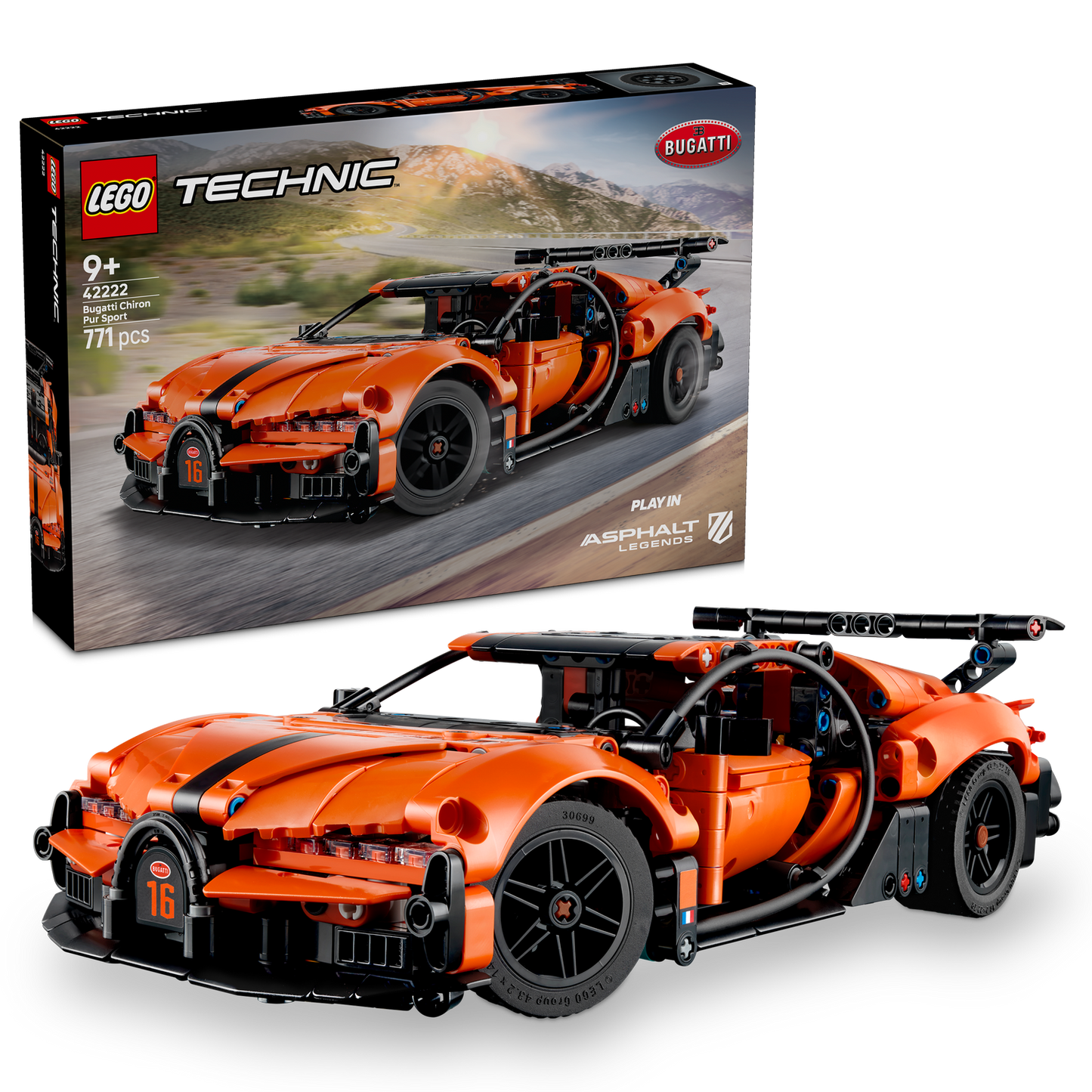 LEGO® Technic Bugatti Chiron Pur Sport Hypercar - Mô Hình Siêu Xe Đua Lắp Ráp LEGO 42222 LEGO - ảnh 1 - Lego Technic