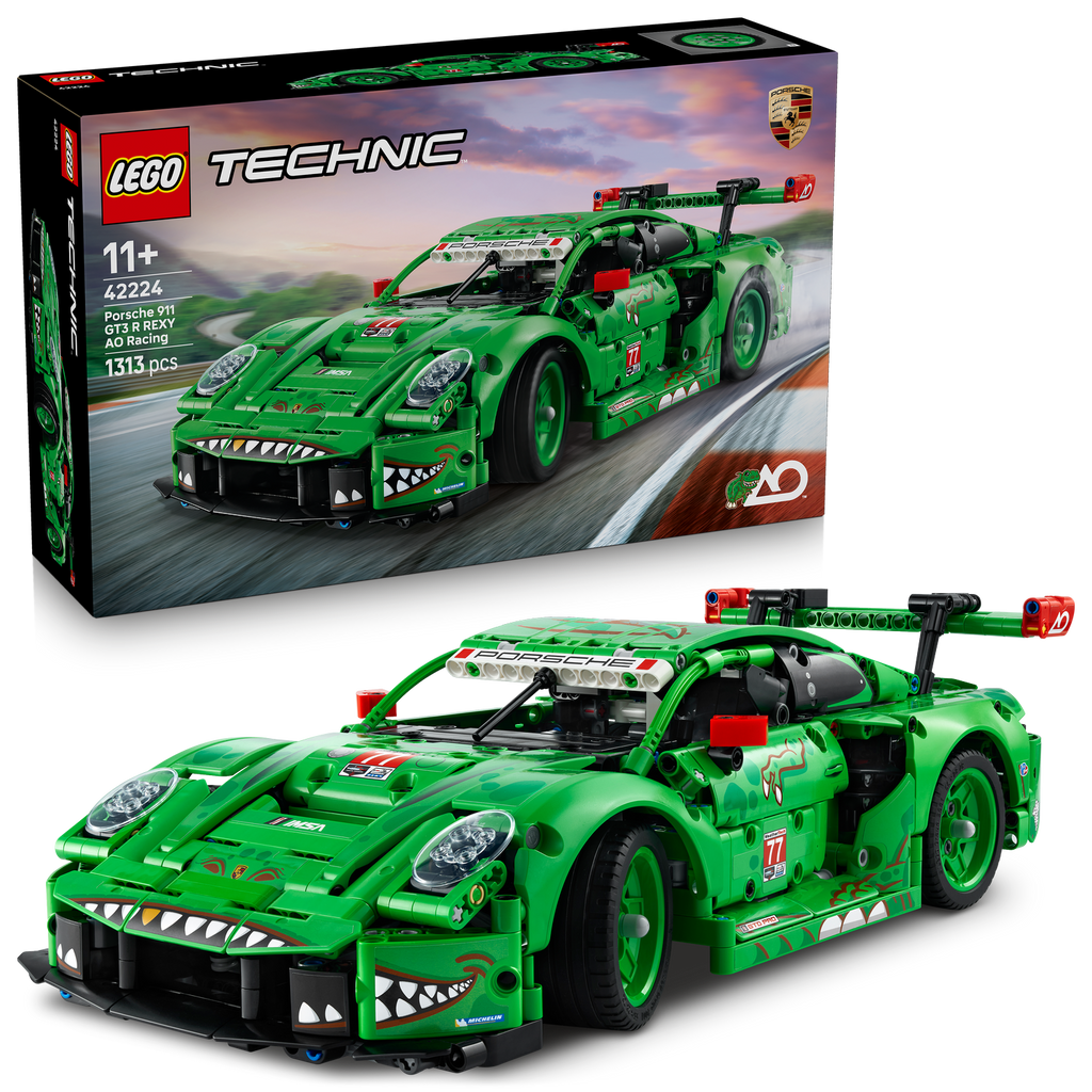 LEGO® Technic™ Porsche 911 GT3 R REXY AO Racing Car - Mô Hình Xe Đua Porsche 911 - LEGO 42224 - Hình ảnh bổ sung 9