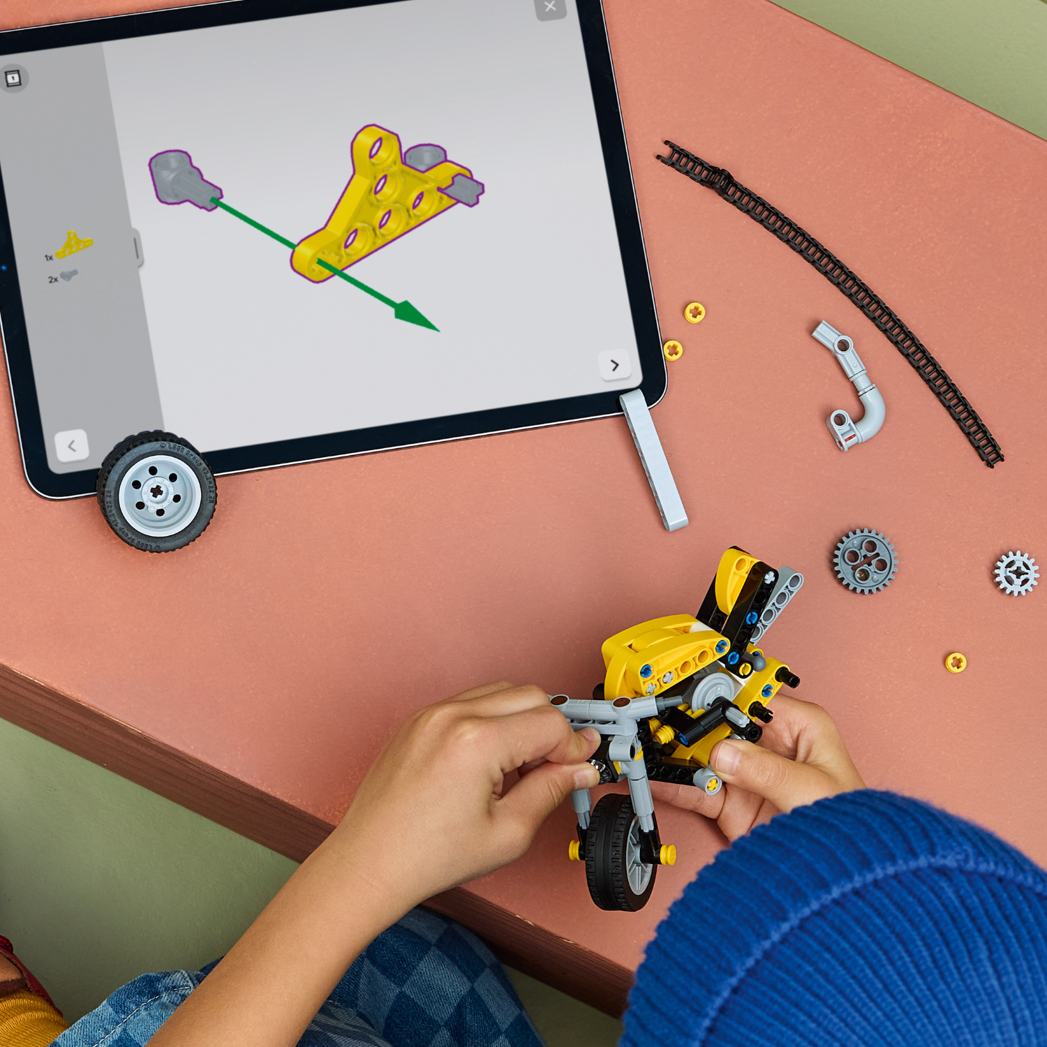 LEGO® Technic Yellow Motorbike