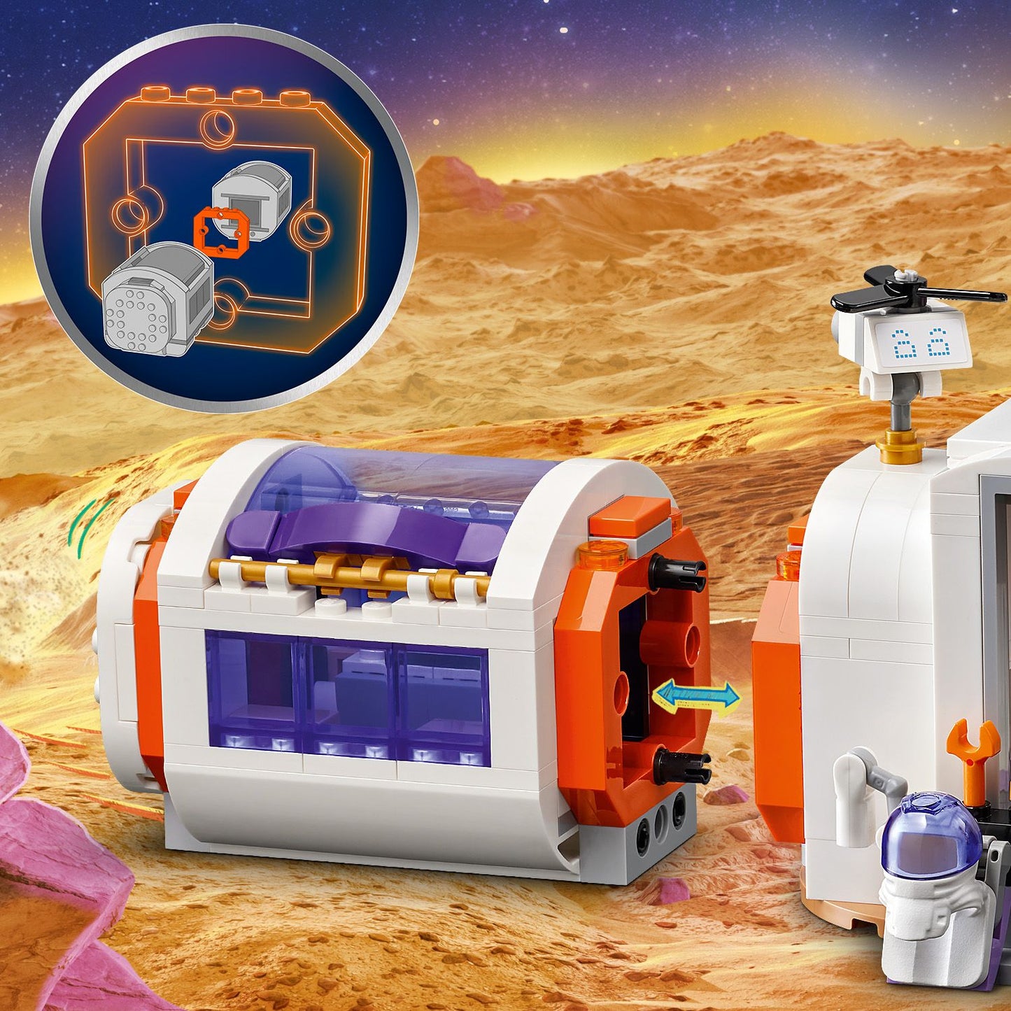 LEGO® Friends™ Mars Space Base and Rocket Căn Cứ Vũ Trụ Và Tên Lửa Sao Hỏa 42605