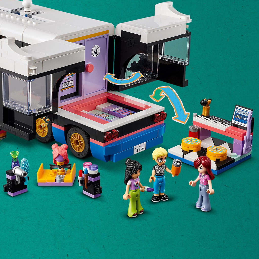 LEGO® Friends™ Pop Star Music Tour Bus - Xe Buýt Lưu Diễn Ngôi Sao Ca Nhạc LEGO 42619 LEGO - ảnh 3 - LEGO Friends