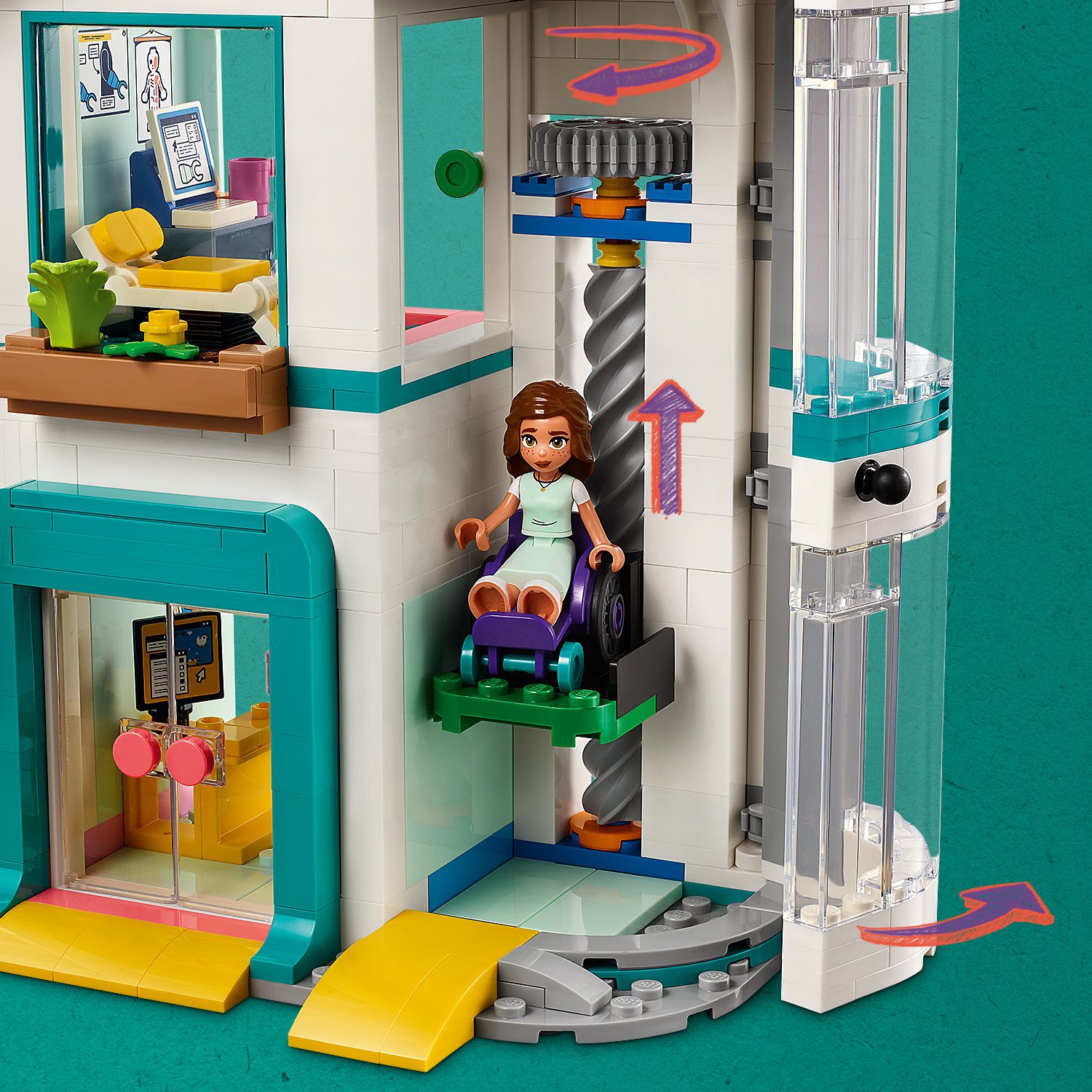 LEGO® Friends™ Heartlake City Hospital - Đồ chơi lắp ráp Bệnh viện Thành phố Heartlake - LEGO 42621 LEGO - ảnh 3 - LEGO Frien