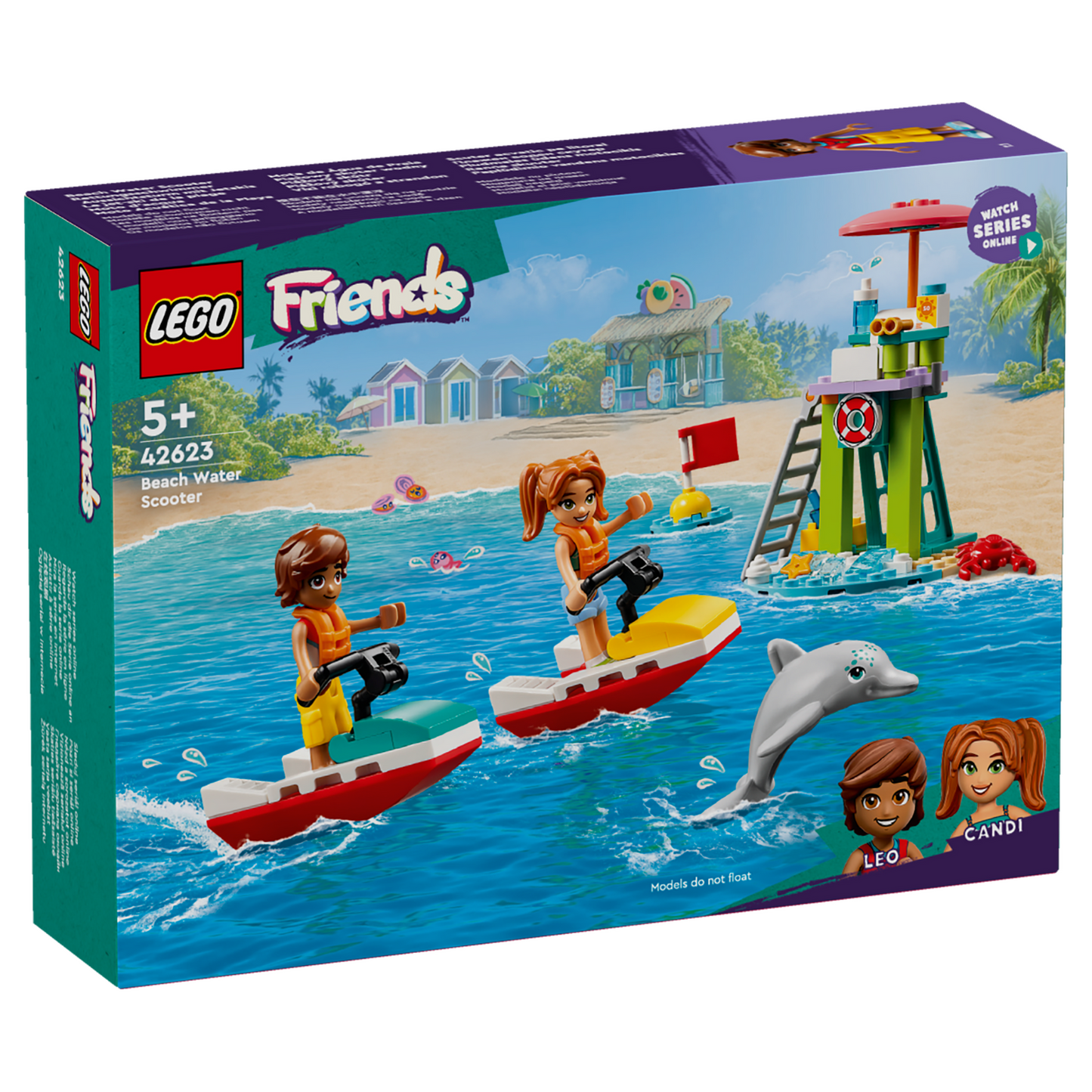 LEGO® Friends™ Beach Water Scooter - Đồ Chơi Lắp Ráp Cứu Hộ Bãi Biển - LEGO 42623 - Hình ảnh sản phẩm
