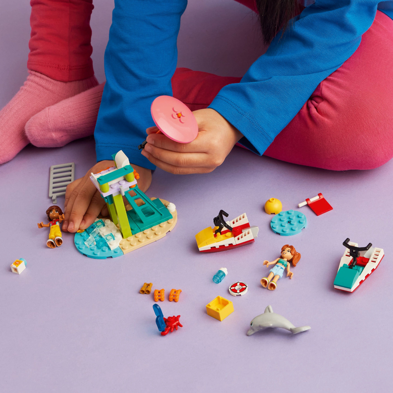 LEGO® Friends™ Beach Water Scooter - Đồ Chơi Lắp Ráp Cứu Hộ Bãi Biển - LEGO 42623 - Góc nhìn khác 3