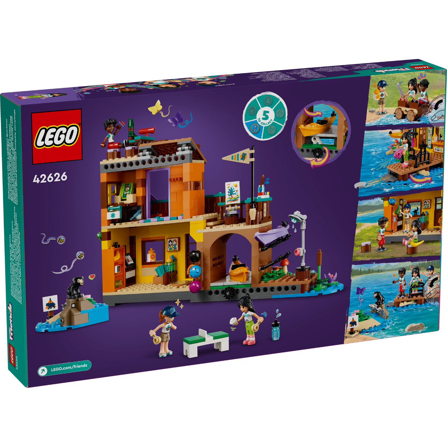 LEGO® Friends™ Adventure Camp Water Sports - Đồ chơi lắp ráp Cắm trại Thể thao dưới nước LEGO 42626 LEGO - ảnh 2 - LEGO Build
