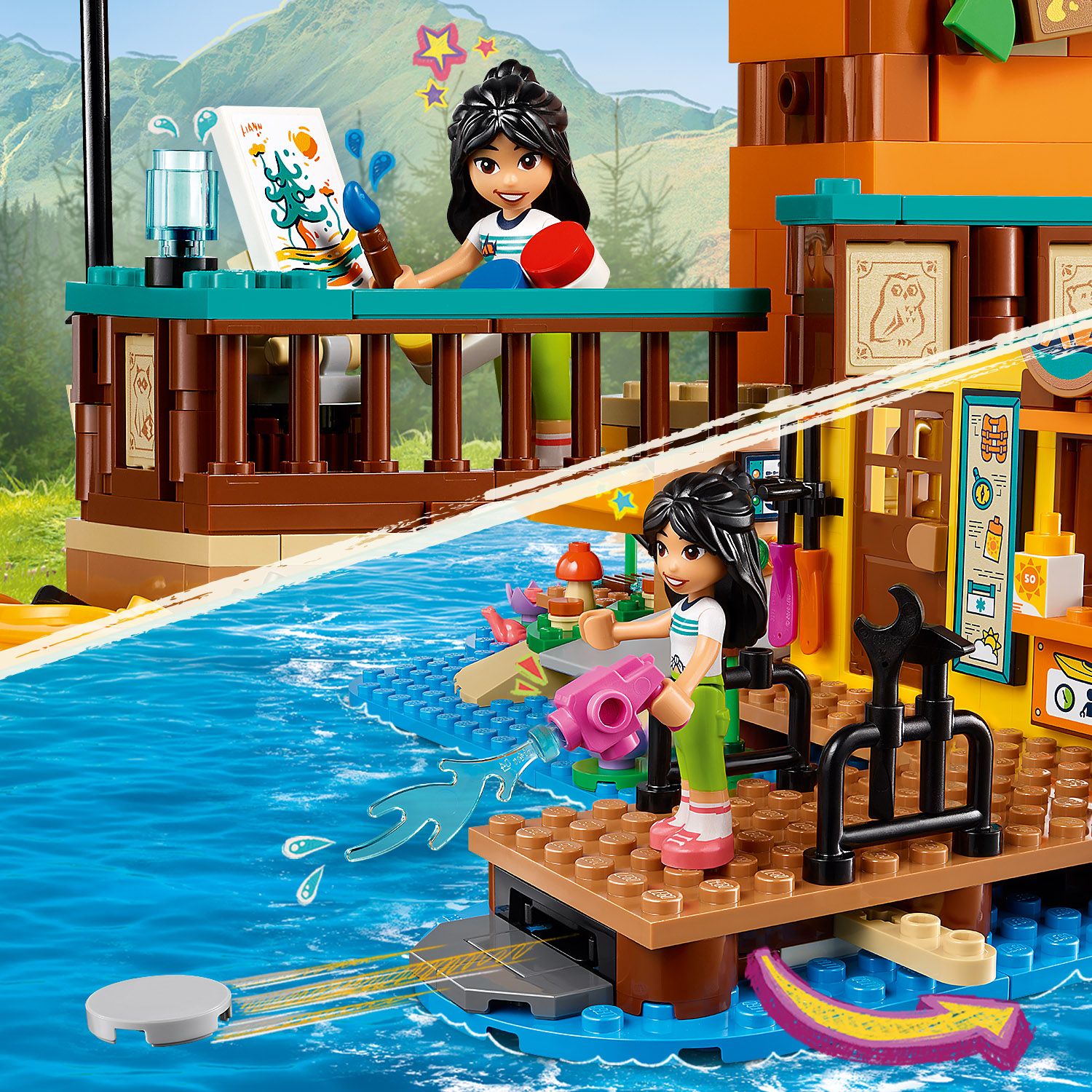 LEGO® Friends™ Adventure Camp Water Sports - Đồ chơi lắp ráp Cắm trại Thể thao dưới nước LEGO 42626 - Hình ảnh bổ sung 8