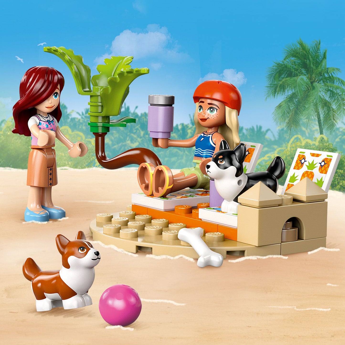 LEGO® Friends™ Surfing Dogs and Scooter Adventure Chuyến Phiêu Lưu Lướt Sóng Cùng Cún Cưng LEGO 42641 LEGO - ảnh 2 - LEGO Bui