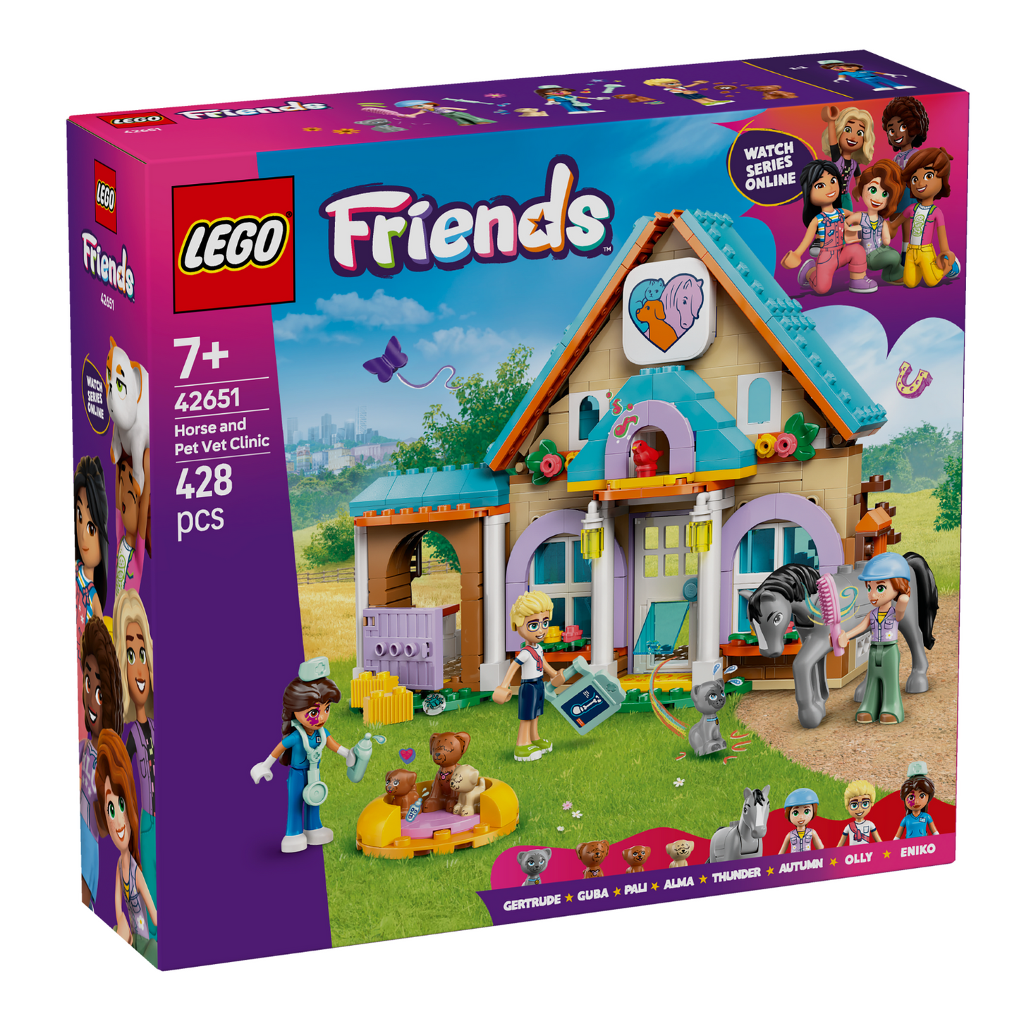 LEGO® Friends™ Horse and Pet Vet Clinic - Đồ Chơi Lắp Ráp Phòng Khám Thú Y & Chuồng Ngựa LEGO 42651 - Hình ảnh sản phẩm