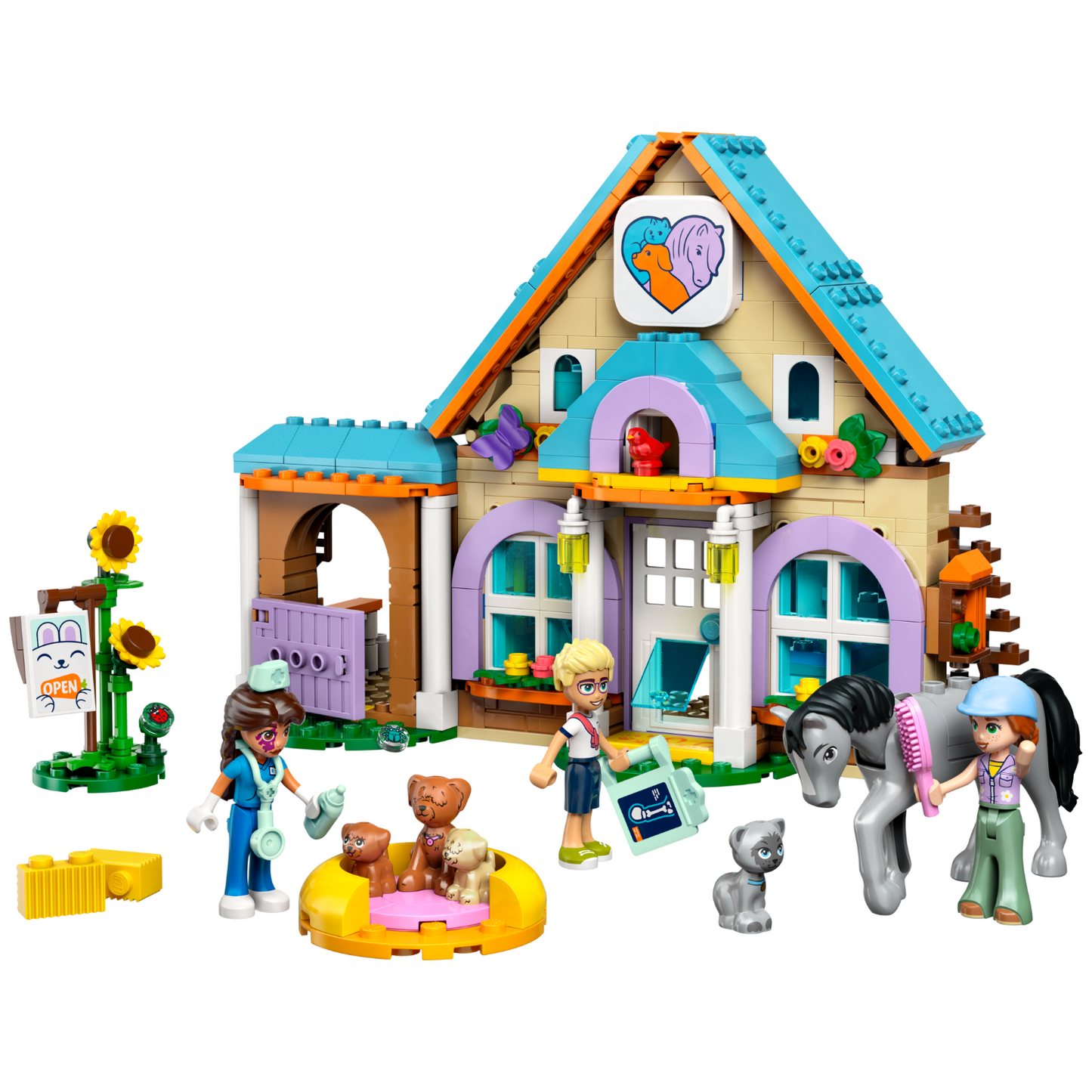 LEGO® Friends™ Horse and Pet Vet Clinic - Đồ Chơi Lắp Ráp Phòng Khám Thú Y & Chuồng Ngựa LEGO 42651 - Hình ảnh chi tiết 2