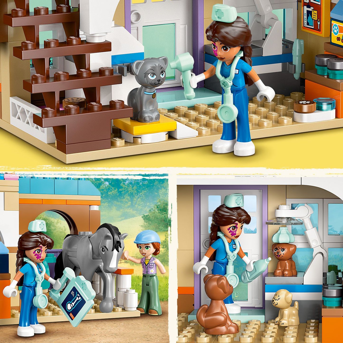 LEGO® Friends™ Horse and Pet Vet Clinic - Đồ Chơi Lắp Ráp Phòng Khám Thú Y & Chuồng Ngựa LEGO 42651 LEGO - ảnh 1 - Lego