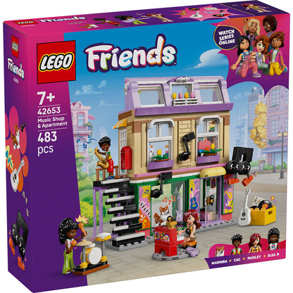 LEGO® Friends™ Music Store & Apartment - Đồ Chơi Lắp Ráp Cửa Hàng Âm Nhạc và Căn Hộ - LEGO 42653 - Hình ảnh sản phẩm