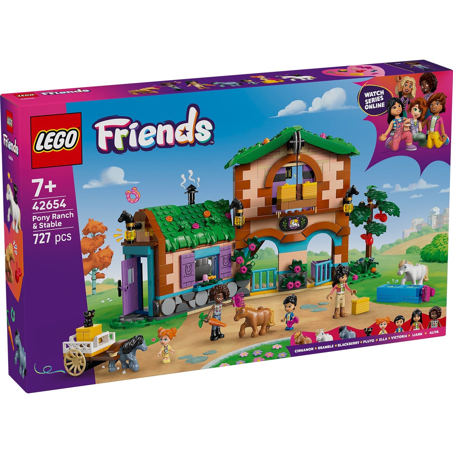 LEGO® Friends™ Pony Ranch & Stable - Đồ Chơi Lắp Ráp Trang Trại Ngựa - LEGO 42654 - Hình ảnh sản phẩm