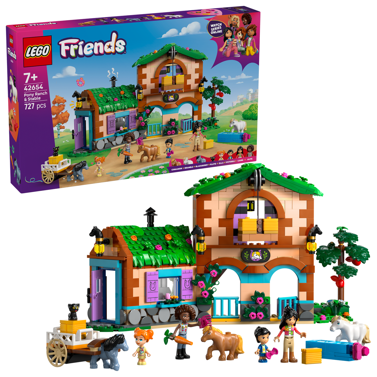 LEGO® Friends™ Pony Ranch & Stable - Đồ Chơi Lắp Ráp Trang Trại Ngựa - LEGO 42654 LEGO - ảnh 1 - LEGO