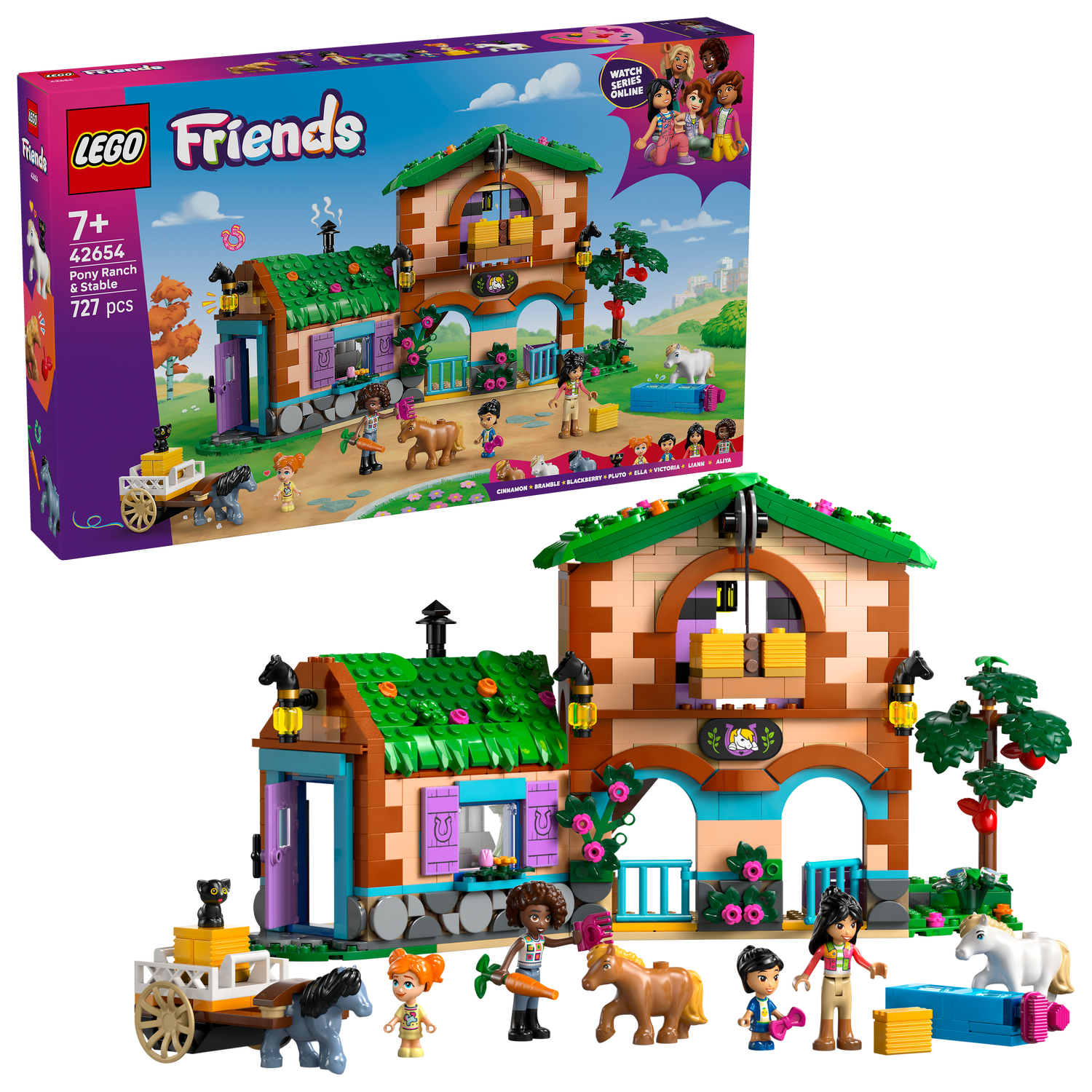 LEGO® Friends™ Pony Ranch & Stable - Đồ Chơi Lắp Ráp Trang Trại Ngựa - LEGO 42654 LEGO - ảnh 1 - LEGO