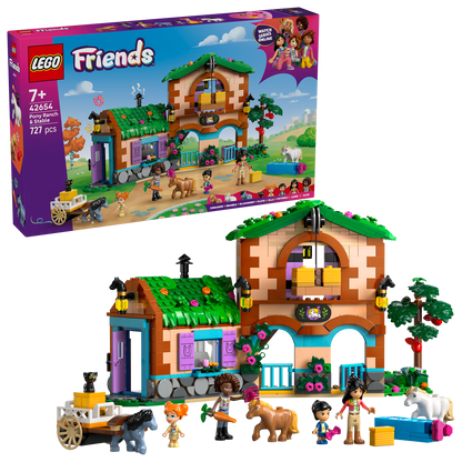LEGO® Friends™ Pony Ranch & Stable - Đồ Chơi Lắp Ráp Trang Trại Ngựa - LEGO 42654 LEGO - ảnh 1 - LEGO