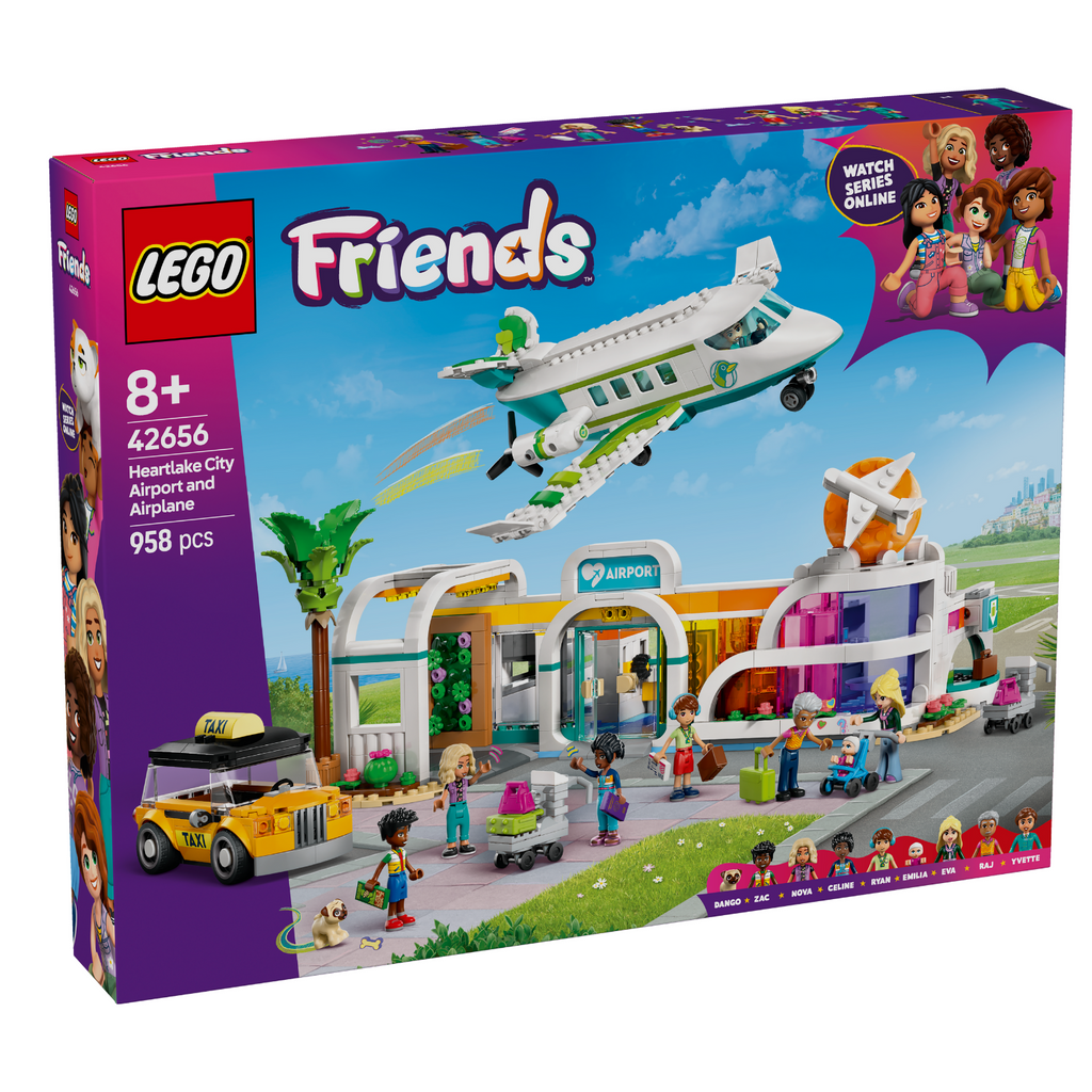 LEGO® Friends™ Heartlake City Airport and Airplane - Đồ chơi lắp ráp Sân bay và Máy bay Thành phố Heartlake - LEGO 42656 - Hình ảnh sản phẩm