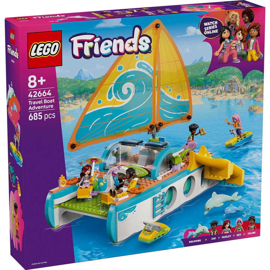 LEGO® Friends™ Travel Boat Adventure - Bộ Lắp Ráp Du Thuyền Phiêu Lưu (42664) - LEGO Chính Hãng - Hình ảnh sản phẩm
