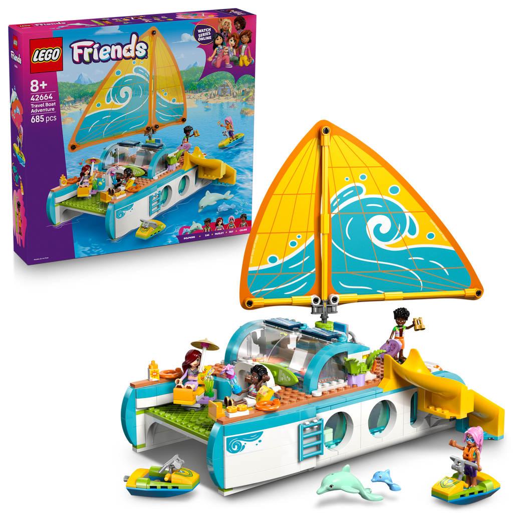 LEGO® Friends™ Travel Boat Adventure - Bộ Lắp Ráp Du Thuyền Phiêu Lưu (42664) - LEGO Chính Hãng LEGO - ảnh 5 - LEGO Friends