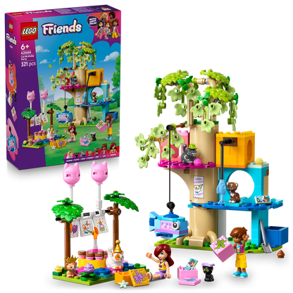 LEGO® Friends™ Cat Birthday Party & Tree House - Bộ Đồ Chơi Lắp Ráp Tiệc Sinh Nhật Mèo & Nhà Cây - LEGO 42666 - Hình ảnh bổ sung 9