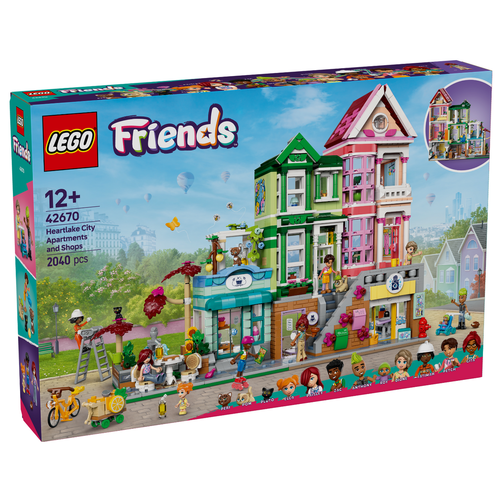 LEGO® Friends™ Heartlake City Apartments and Stores - Bộ Lắp Ráp Căn Hộ Và Cửa Hàng Thành Phố Heartlake - LEGO 42670 - Hình ảnh sản phẩm