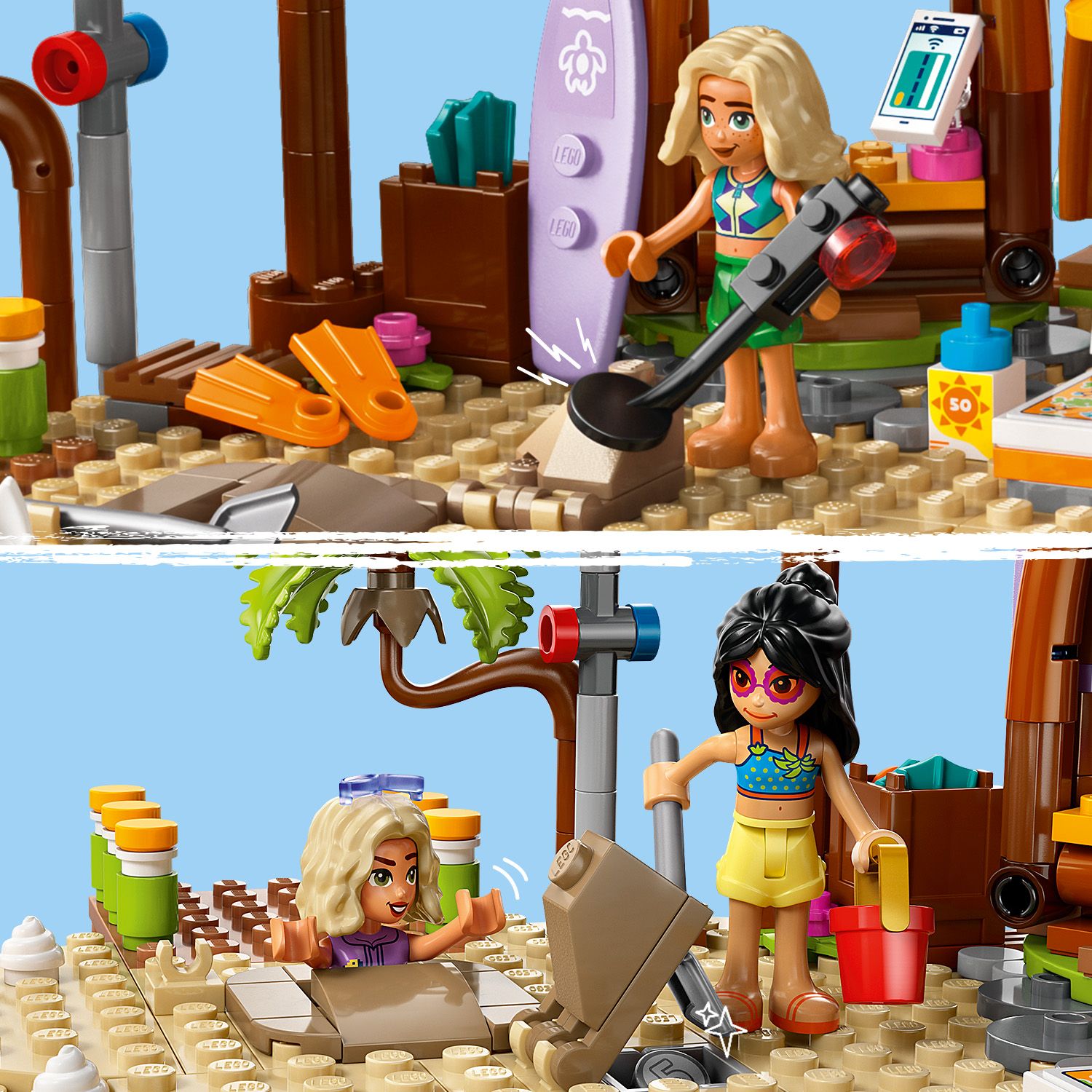 LEGO® Friends™ Family Vacation Beach Resort - Đồ Chơi Lắp Ráp Khu Nghỉ Dưỡng Bãi Biển - LEGO 42673 - Hình ảnh bổ sung 6