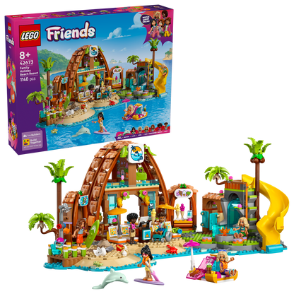 LEGO® Friends™ Family Vacation Beach Resort - Đồ Chơi Lắp Ráp Khu Nghỉ Dưỡng Bãi Biển - LEGO 42673 LEGO - ảnh 1 - Lego Constr