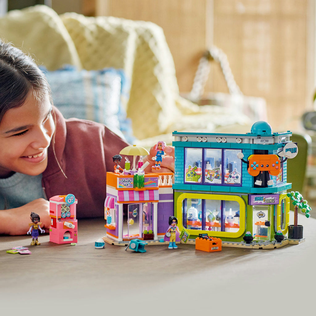 LEGO® Friends™ Comic Book and Game Store - Đồ chơi lắp ráp Cửa hàng truyện tranh và Trò chơi - LEGO 42674 - Góc nhìn khác 3