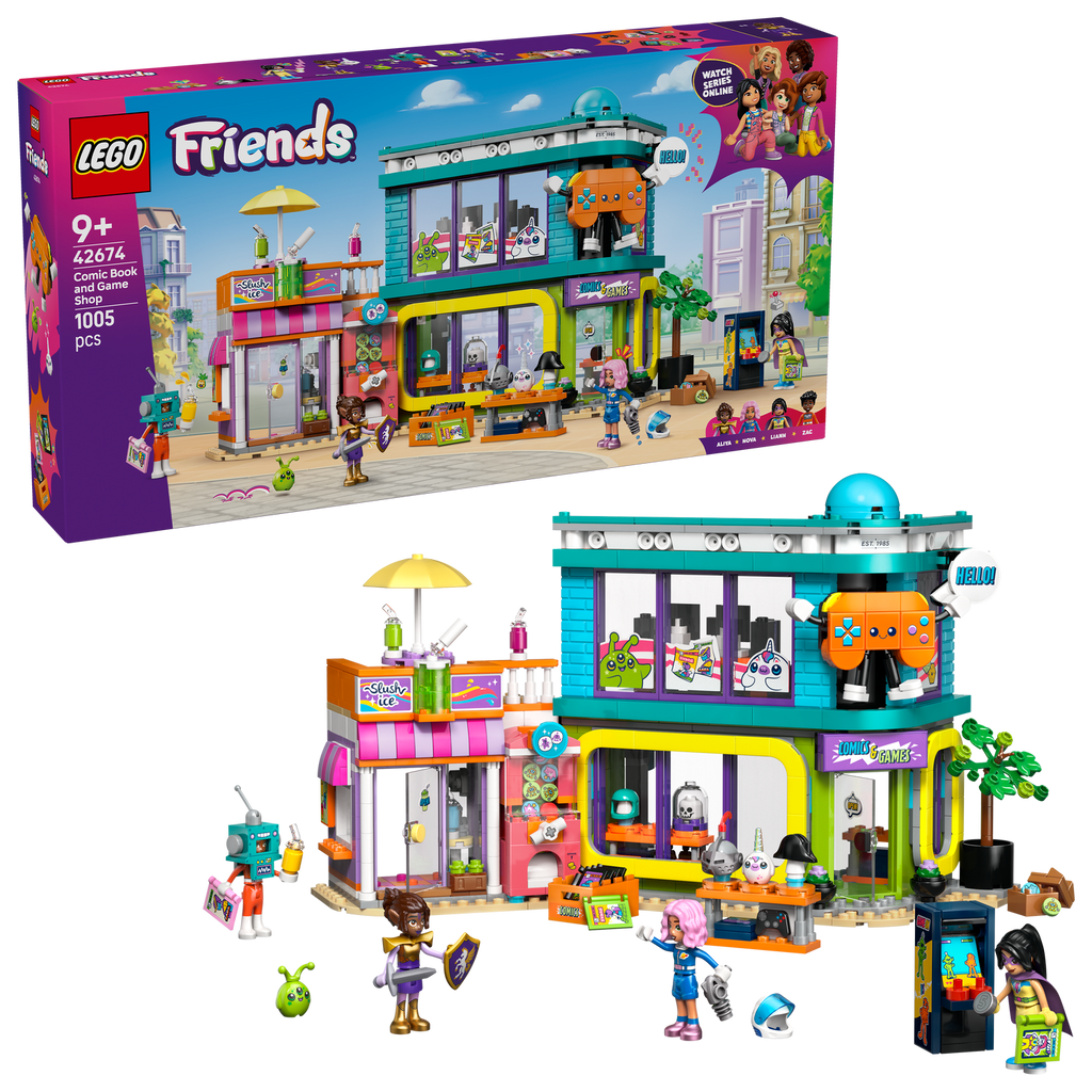 LEGO® Friends™ Comic Book and Game Store - Đồ chơi lắp ráp Cửa hàng truyện tranh và Trò chơi - LEGO 42674 - Hình ảnh bổ sung 9