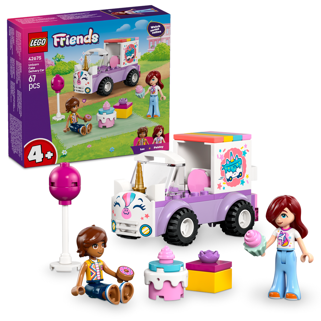 LEGO® Friends Unicorn Cake Delivery Car - Xe Giao Bánh Kỳ Lân Đồ Chơi Lắp Ráp LEGO Friends 42675 LEGO - ảnh 2 - Building Toys