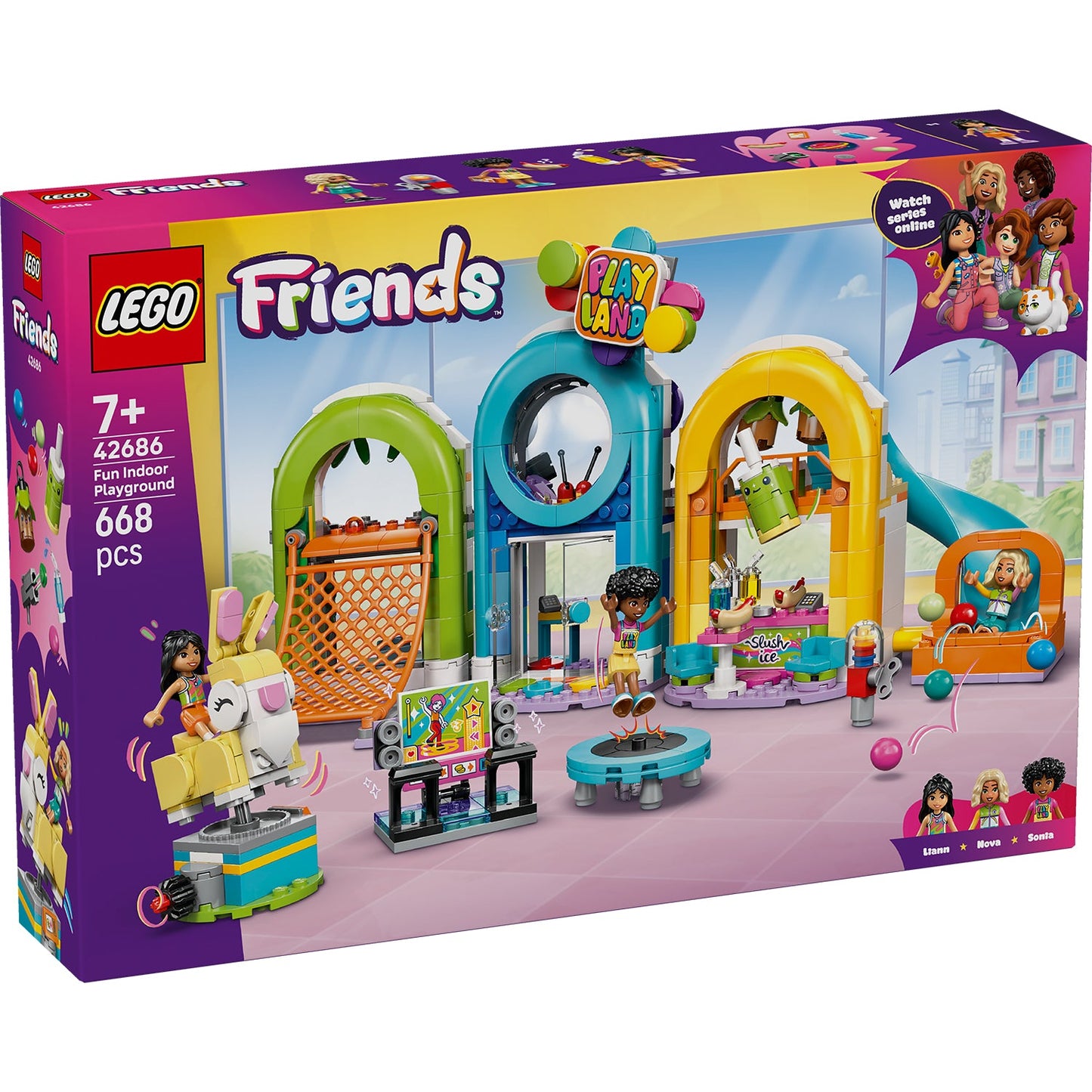 LEGO® Friends Fun Indoor Playground - Bộ đồ chơi lắp ráp khu vui chơi trong nhà - LEGO 42686 - Hình ảnh sản phẩm