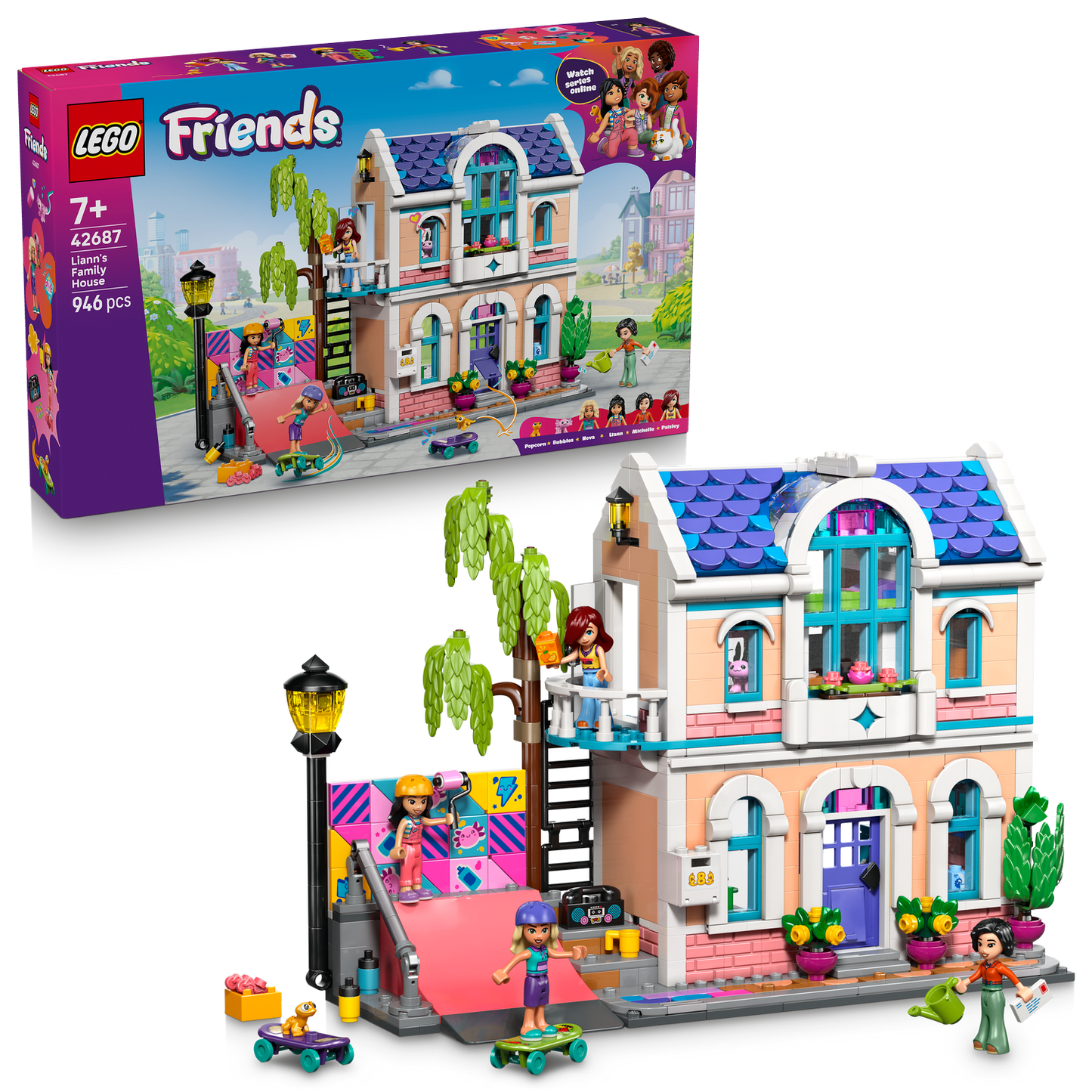 LEGO® Friends Liann’s Family House - Đồ Chơi Lắp Ráp Ngôi Nhà Của Gia Đình Liann - LEGO 42687 - Hình ảnh bổ sung 9