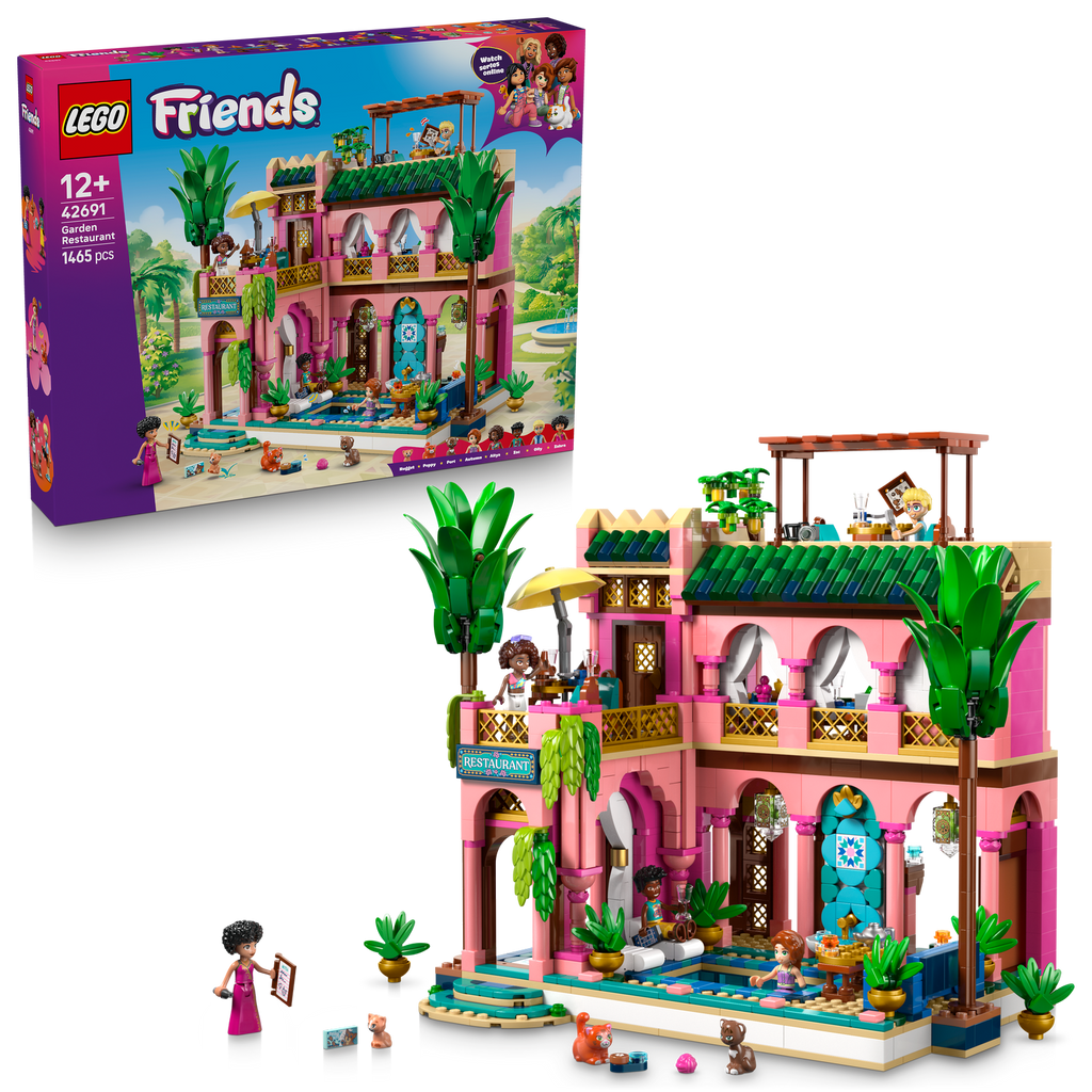 LEGO® Friends Garden Restaurant - Bộ Lắp Ráp Nhà Hàng Sân Vườn - LEGO 42691 LEGO - ảnh 2 - Building Set